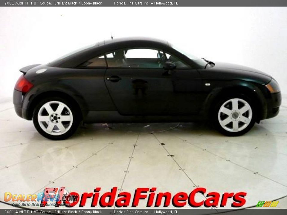 2001 Audi TT 1.8T Coupe Brilliant Black / Ebony Black Photo #4