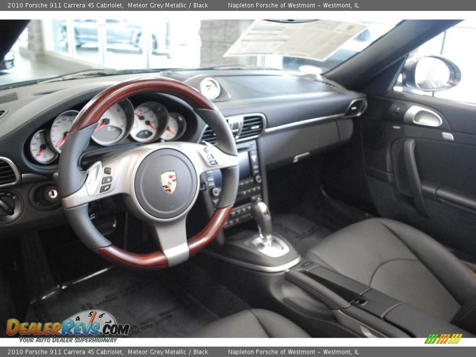 2010 Porsche 911 Carrera 4S Cabriolet Meteor Grey Metallic / Black Photo #12