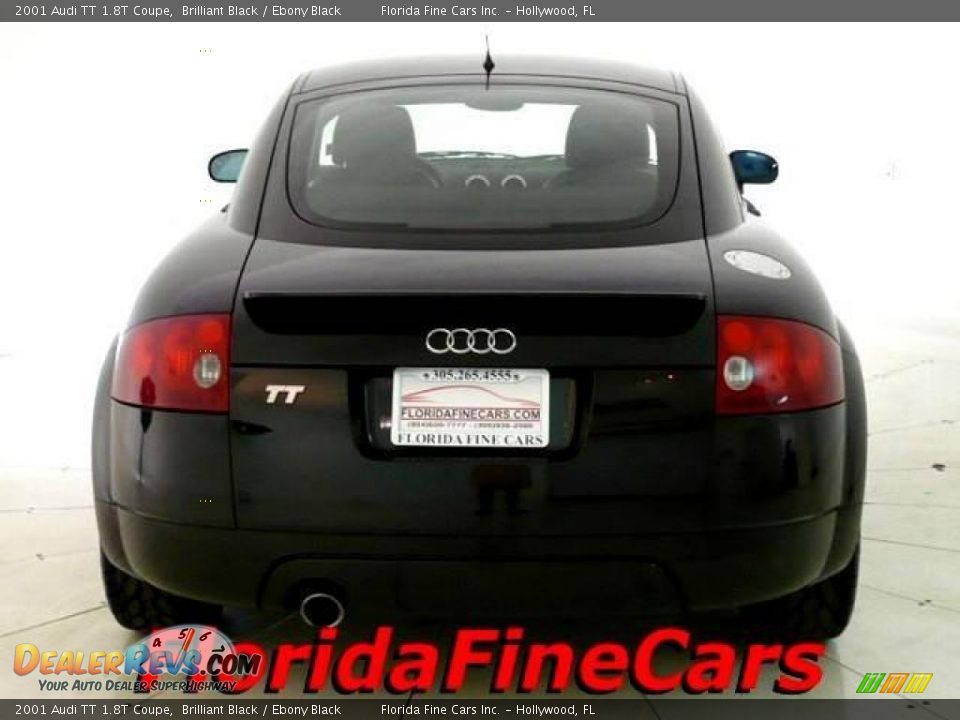 2001 Audi TT 1.8T Coupe Brilliant Black / Ebony Black Photo #6