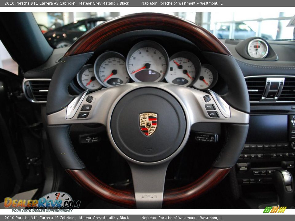 2010 Porsche 911 Carrera 4S Cabriolet Meteor Grey Metallic / Black Photo #13