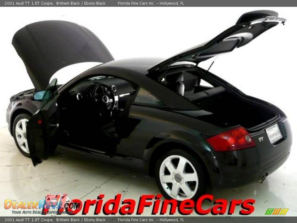 2001 Audi TT 1.8T Coupe Brilliant Black / Ebony Black Photo #8