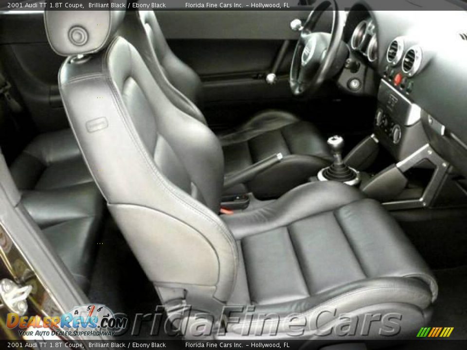 2001 Audi TT 1.8T Coupe Brilliant Black / Ebony Black Photo #13