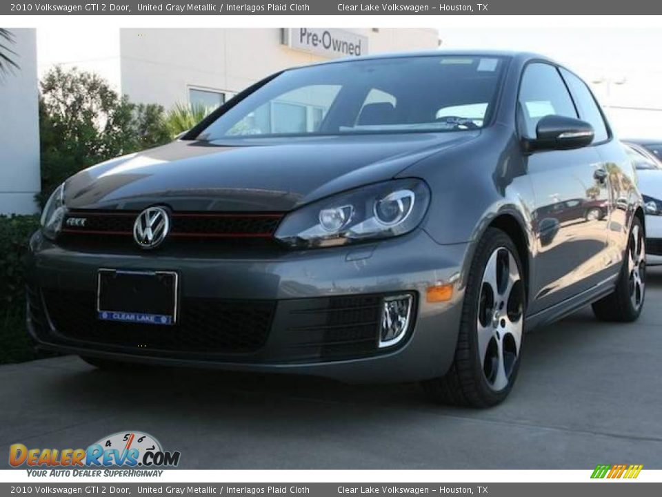 2010 Volkswagen GTI 2 Door United Gray Metallic / Interlagos Plaid Cloth Photo #1