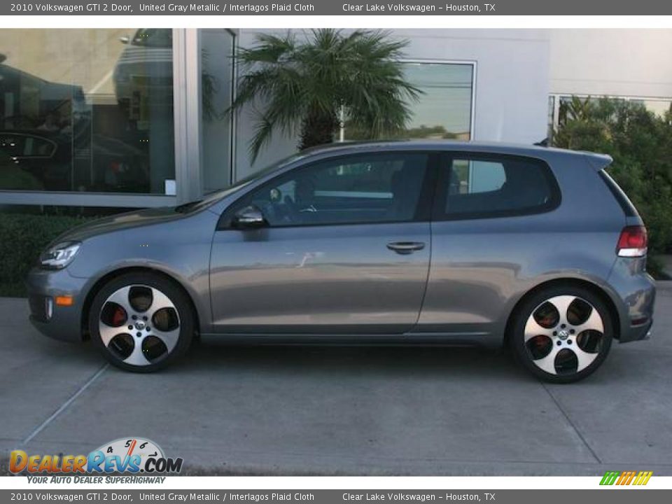 2010 Volkswagen GTI 2 Door United Gray Metallic / Interlagos Plaid Cloth Photo #2