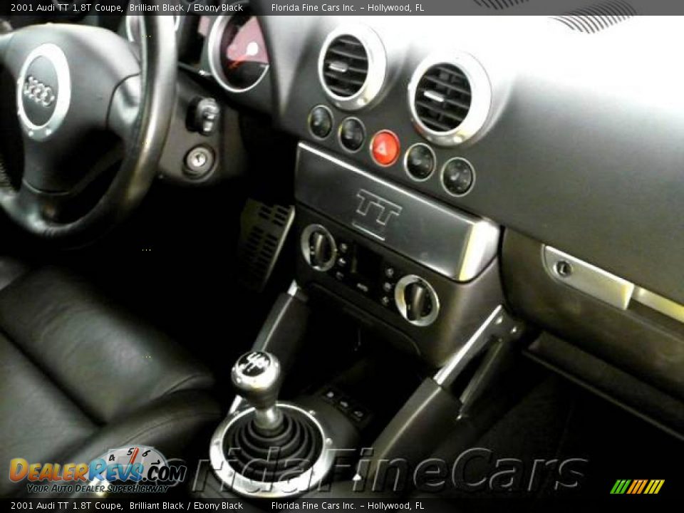 2001 Audi TT 1.8T Coupe Brilliant Black / Ebony Black Photo #16
