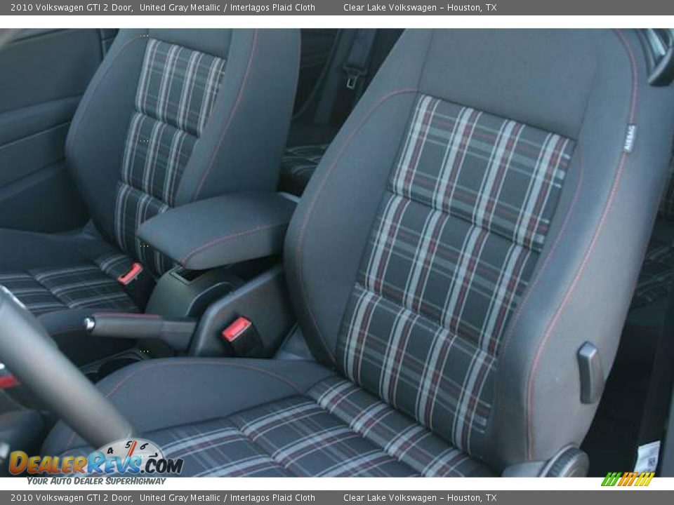 2010 Volkswagen GTI 2 Door United Gray Metallic / Interlagos Plaid Cloth Photo #6