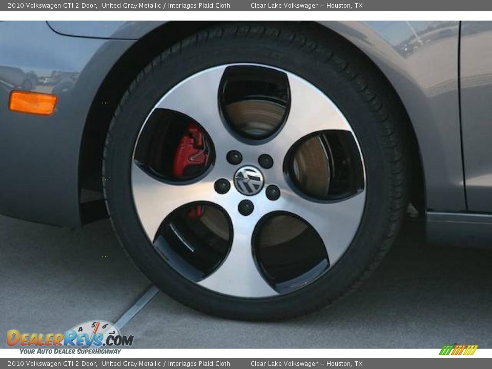 2010 Volkswagen GTI 2 Door United Gray Metallic / Interlagos Plaid Cloth Photo #9