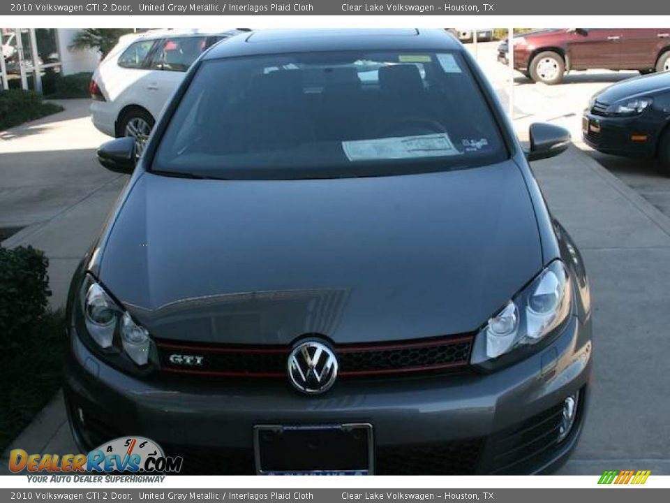 2010 Volkswagen GTI 2 Door United Gray Metallic / Interlagos Plaid Cloth Photo #13
