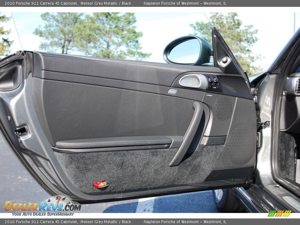 2010 Porsche 911 Carrera 4S Cabriolet Meteor Grey Metallic / Black Photo #17
