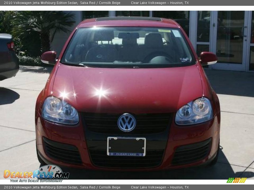 2010 Volkswagen Jetta Wolfsburg Edition Sedan Salsa Red / Cornsilk Beige Photo #10