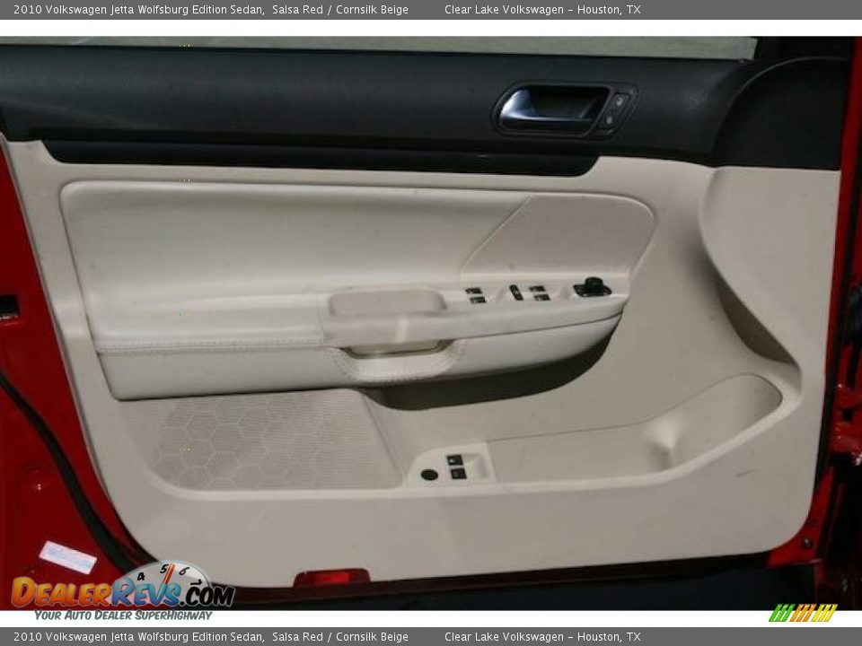 2010 Volkswagen Jetta Wolfsburg Edition Sedan Salsa Red / Cornsilk Beige Photo #15