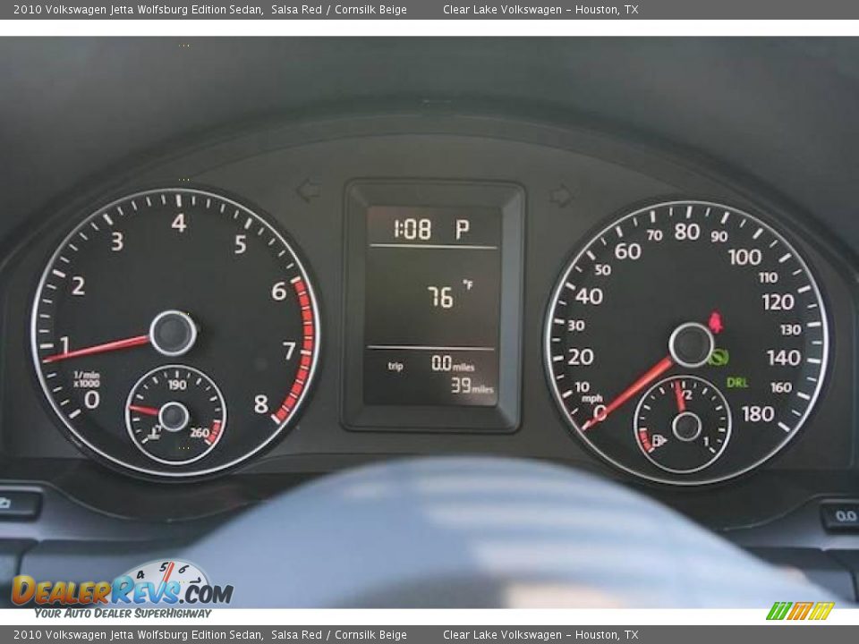 2010 Volkswagen Jetta Wolfsburg Edition Sedan Salsa Red / Cornsilk Beige Photo #19