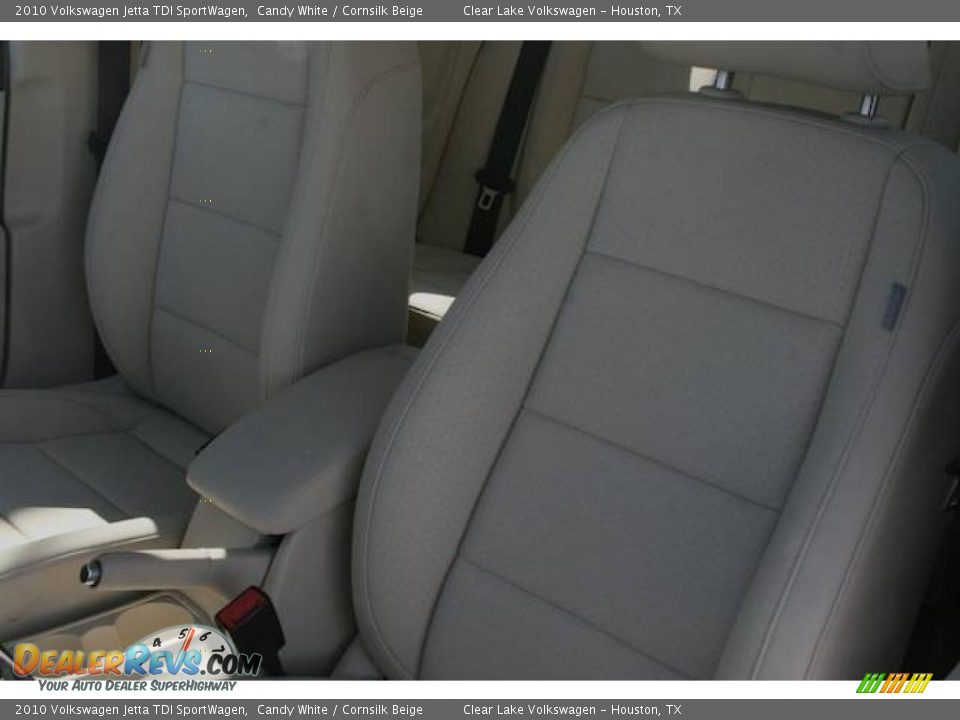 2010 Volkswagen Jetta TDI SportWagen Candy White / Cornsilk Beige Photo #6