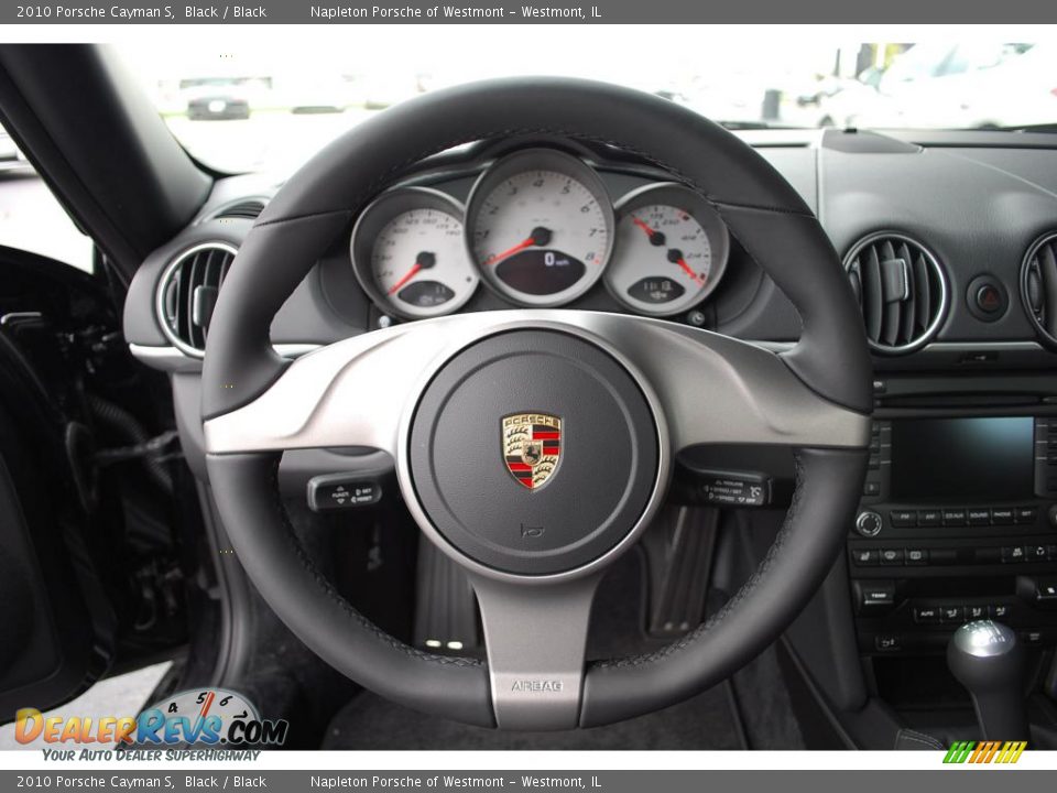 2010 Porsche Cayman S Black / Black Photo #11