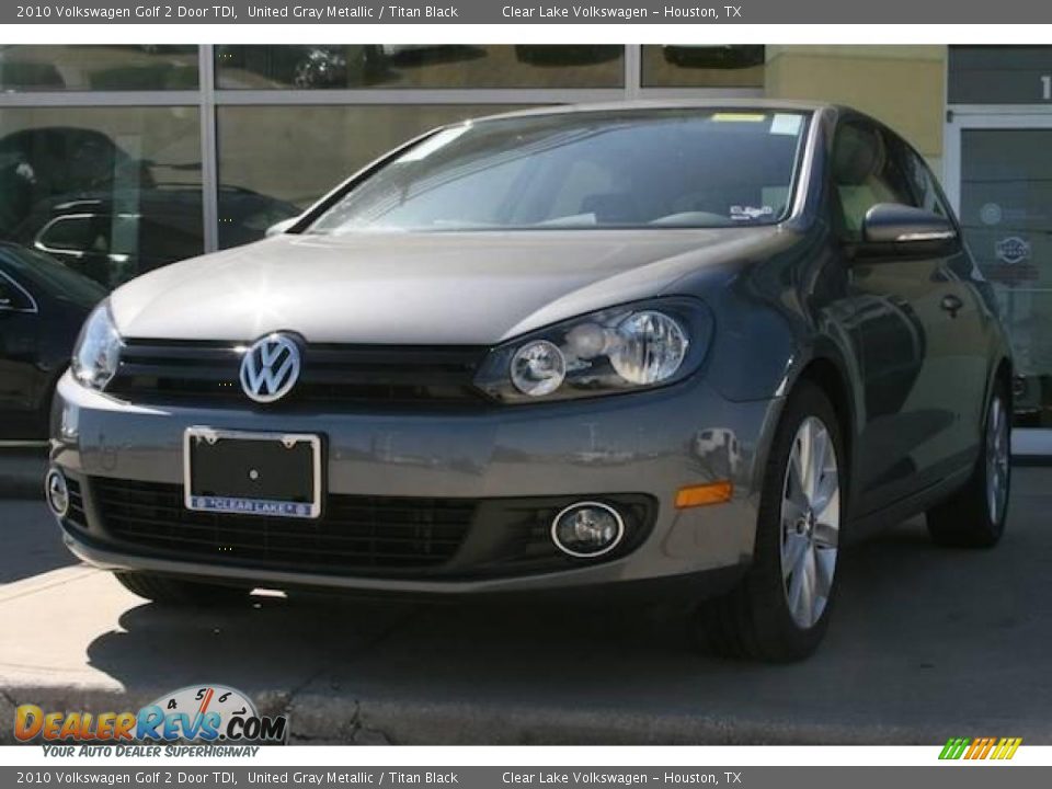 2010 Volkswagen Golf 2 Door TDI United Gray Metallic / Titan Black Photo #1