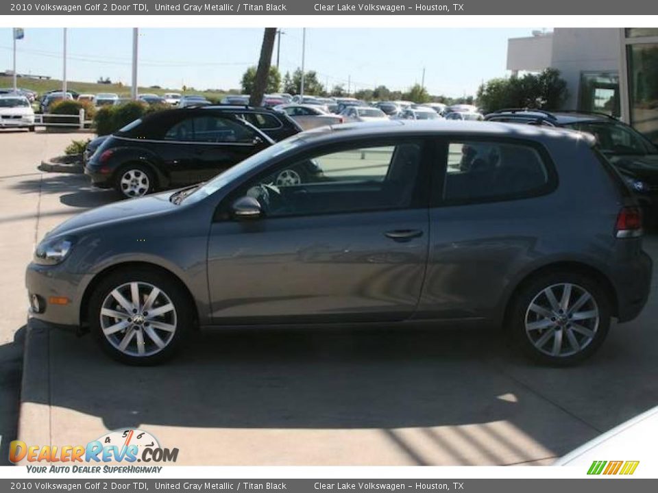 2010 Volkswagen Golf 2 Door TDI United Gray Metallic / Titan Black Photo #2