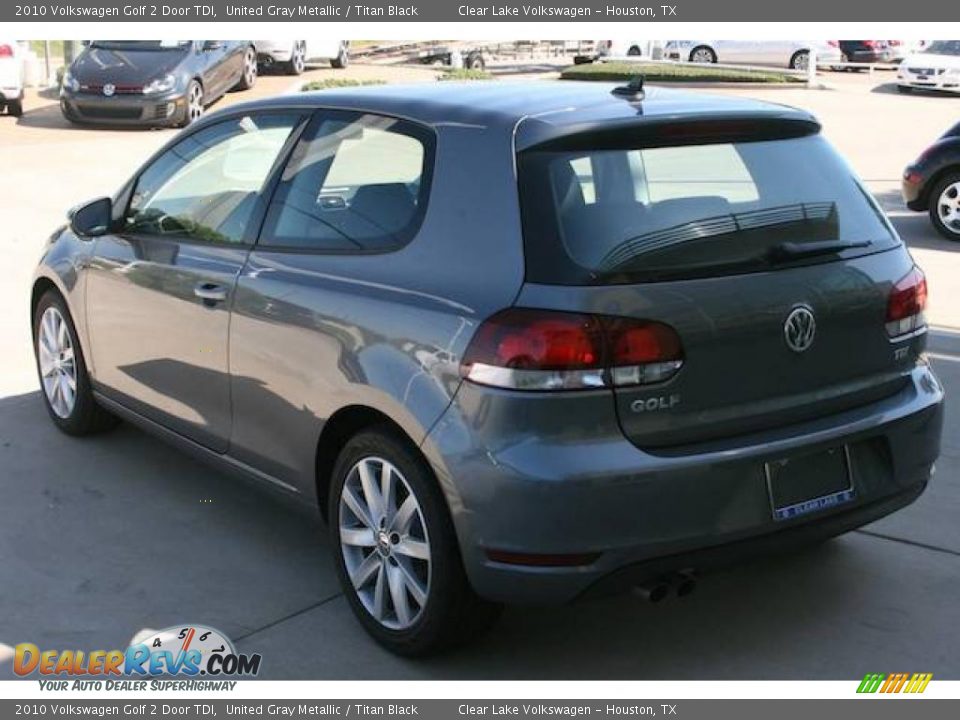 2010 Volkswagen Golf 2 Door TDI United Gray Metallic / Titan Black Photo #3