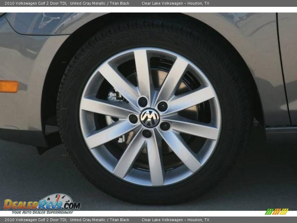 2010 Volkswagen Golf 2 Door TDI United Gray Metallic / Titan Black Photo #9