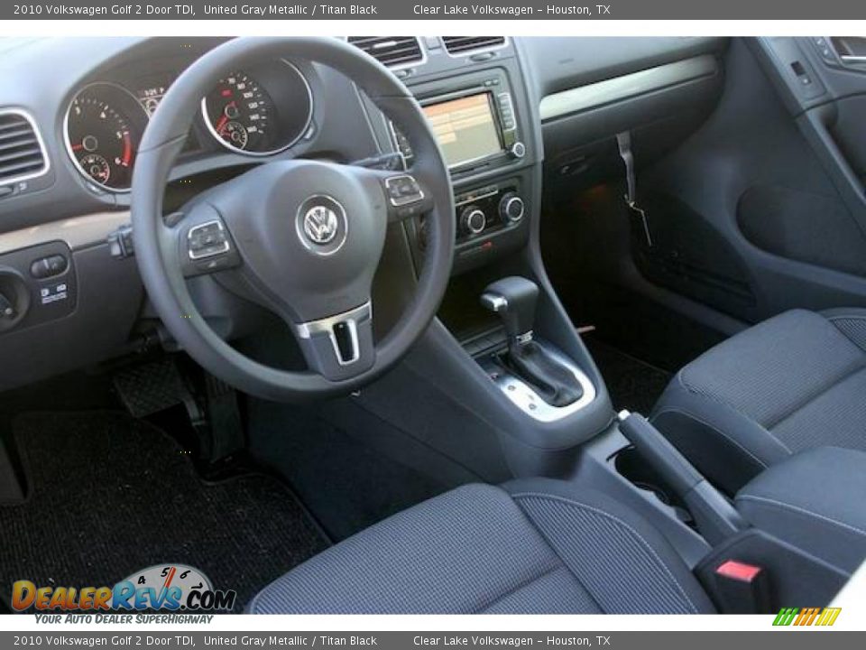 2010 Volkswagen Golf 2 Door TDI United Gray Metallic / Titan Black Photo #10