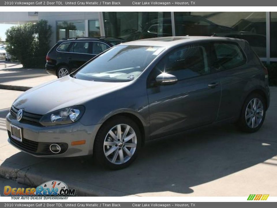 2010 Volkswagen Golf 2 Door TDI United Gray Metallic / Titan Black Photo #11