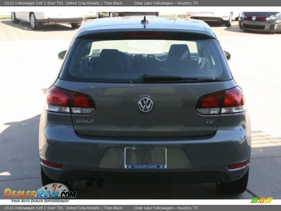 2010 Volkswagen Golf 2 Door TDI United Gray Metallic / Titan Black Photo #12