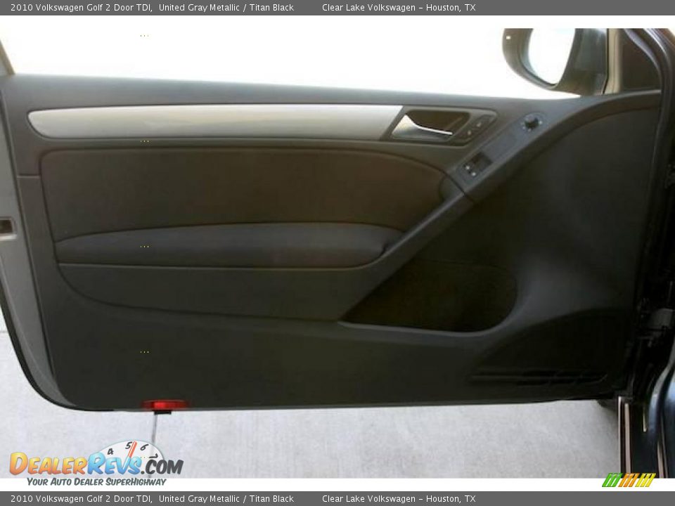 2010 Volkswagen Golf 2 Door TDI United Gray Metallic / Titan Black Photo #15
