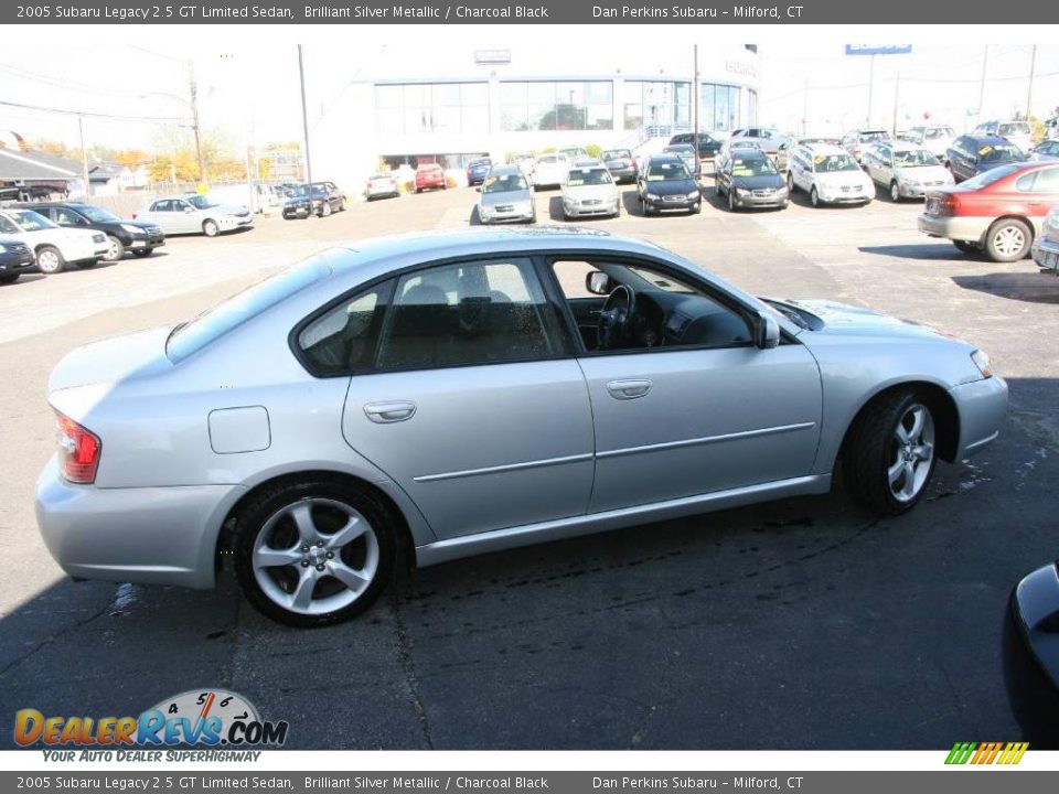 2005 Subaru Legacy 2.5 GT Limited Sedan Brilliant Silver Metallic / Charcoal Black Photo #4