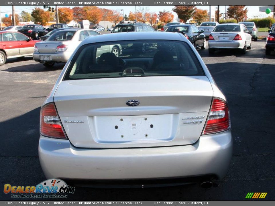 2005 Subaru Legacy 2.5 GT Limited Sedan Brilliant Silver Metallic / Charcoal Black Photo #5
