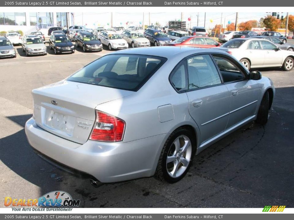 2005 Subaru Legacy 2.5 GT Limited Sedan Brilliant Silver Metallic / Charcoal Black Photo #6