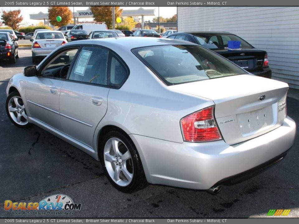 2005 Subaru Legacy 2.5 GT Limited Sedan Brilliant Silver Metallic / Charcoal Black Photo #7