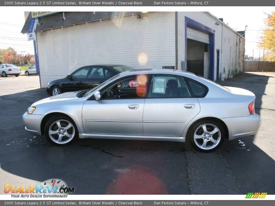 2005 Subaru Legacy 2.5 GT Limited Sedan Brilliant Silver Metallic / Charcoal Black Photo #8
