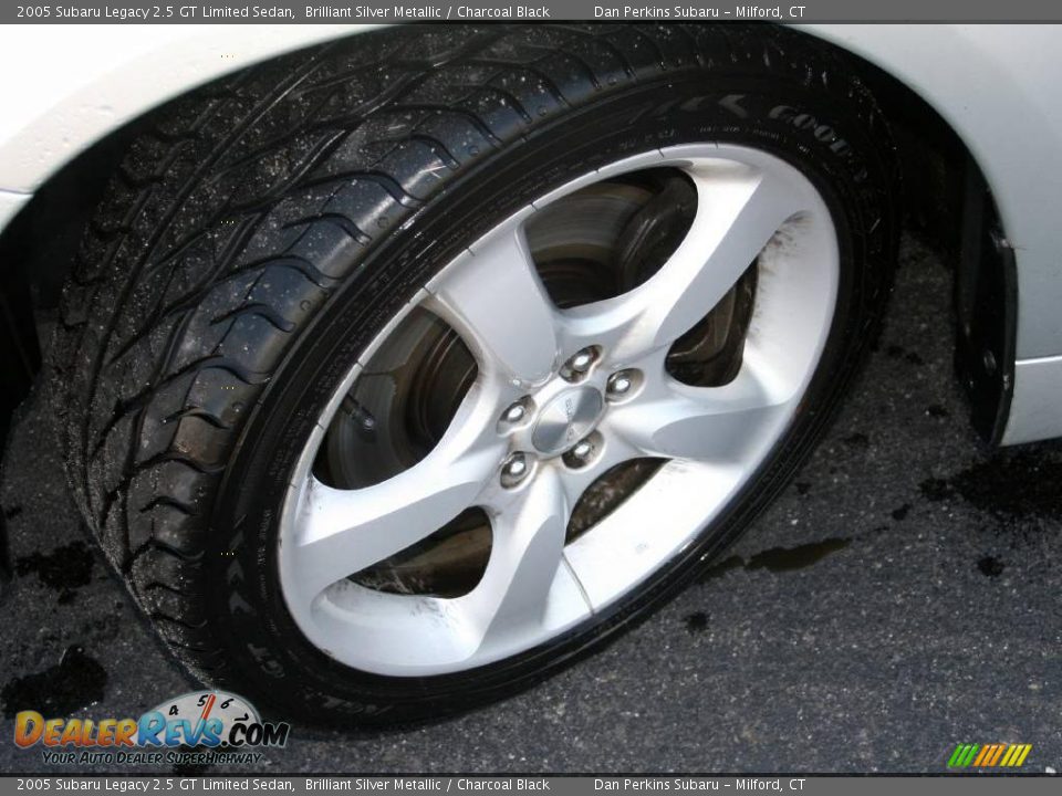 2005 Subaru Legacy 2.5 GT Limited Sedan Brilliant Silver Metallic / Charcoal Black Photo #9