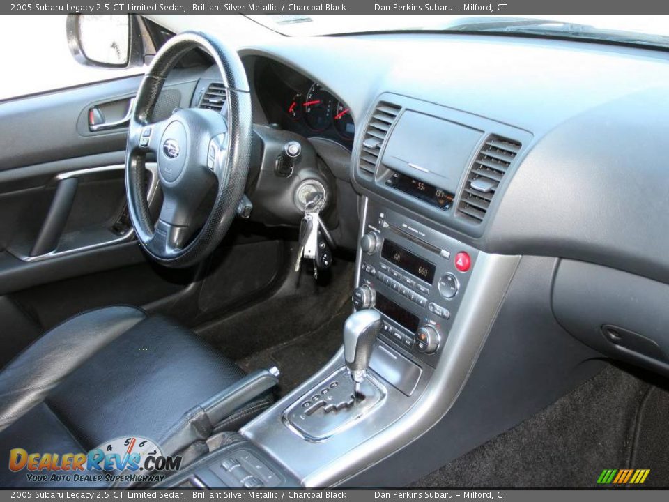 2005 Subaru Legacy 2.5 GT Limited Sedan Brilliant Silver Metallic / Charcoal Black Photo #10