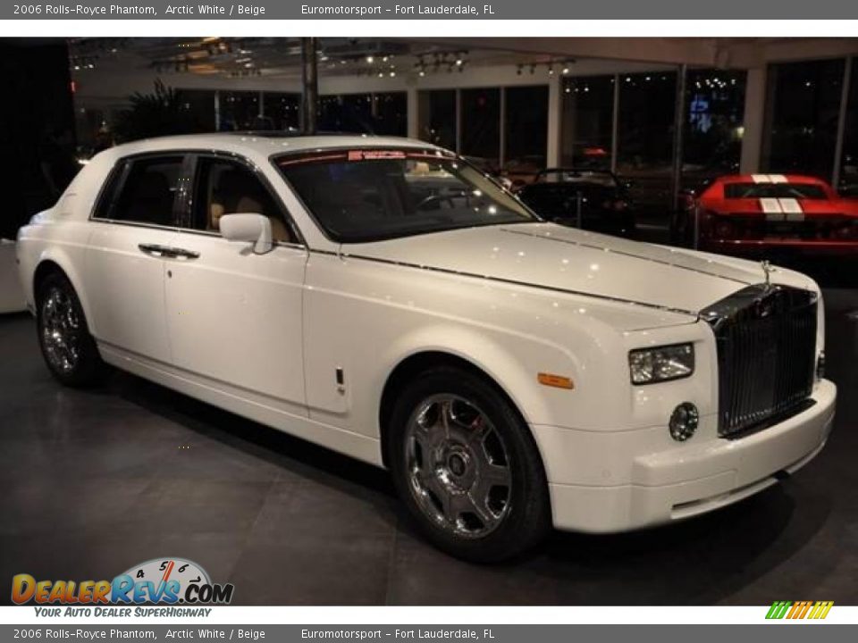 2006 Rolls-Royce Phantom Arctic White / Beige Photo #1