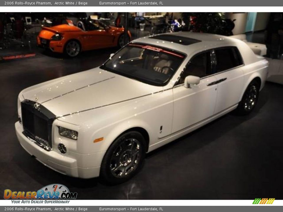 2006 Rolls-Royce Phantom Arctic White / Beige Photo #3