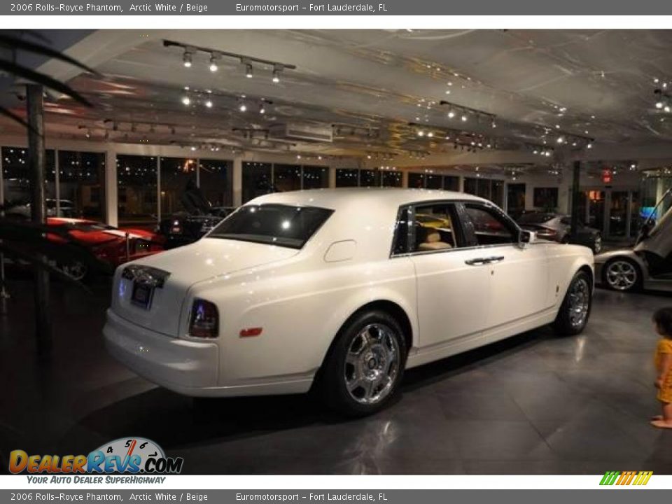 2006 Rolls-Royce Phantom Arctic White / Beige Photo #5