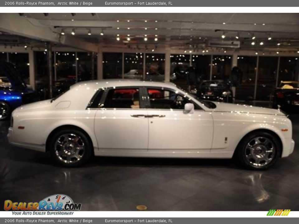 2006 Rolls-Royce Phantom Arctic White / Beige Photo #6