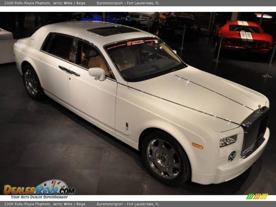 2006 Rolls-Royce Phantom Arctic White / Beige Photo #8