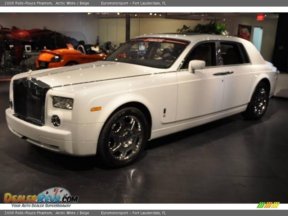 2006 Rolls-Royce Phantom Arctic White / Beige Photo #9