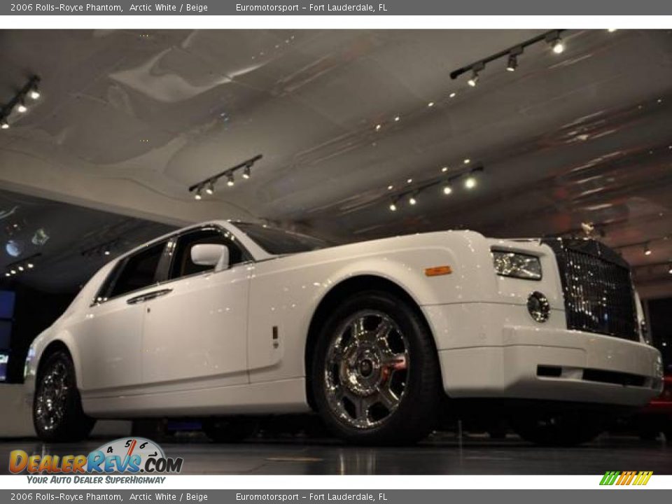 2006 Rolls-Royce Phantom Arctic White / Beige Photo #10