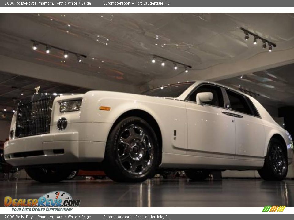 2006 Rolls-Royce Phantom Arctic White / Beige Photo #11