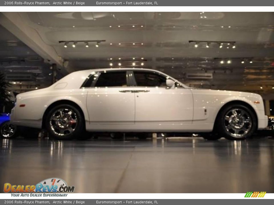 2006 Rolls-Royce Phantom Arctic White / Beige Photo #12