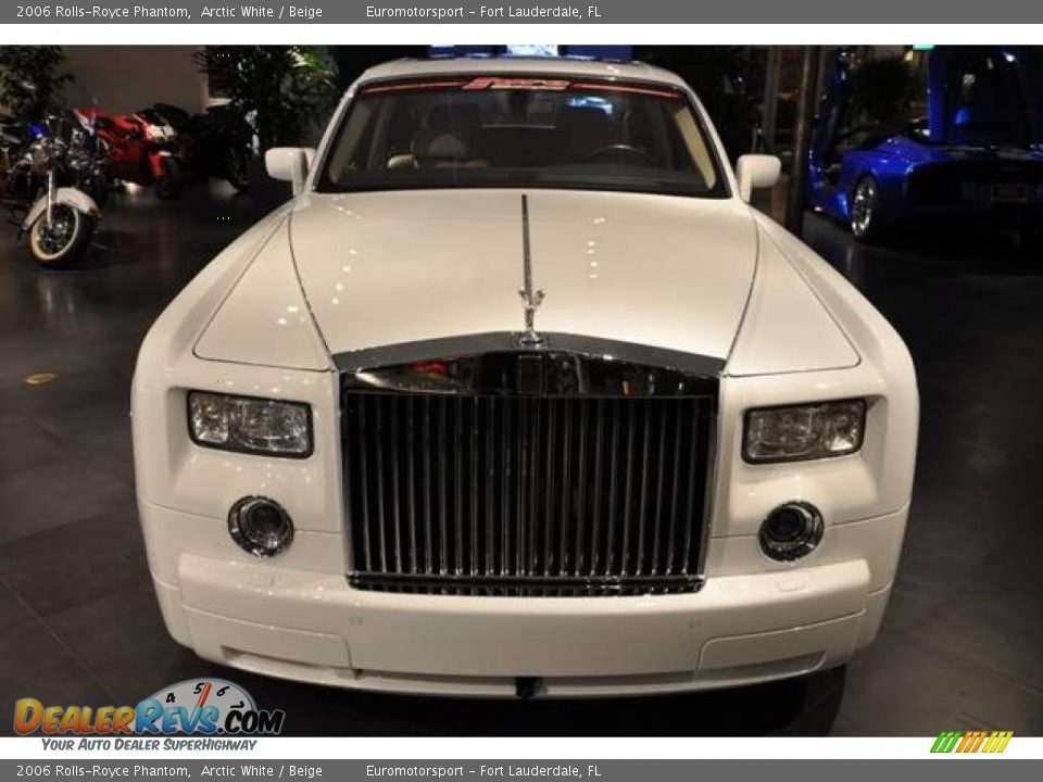 2006 Rolls-Royce Phantom Arctic White / Beige Photo #13