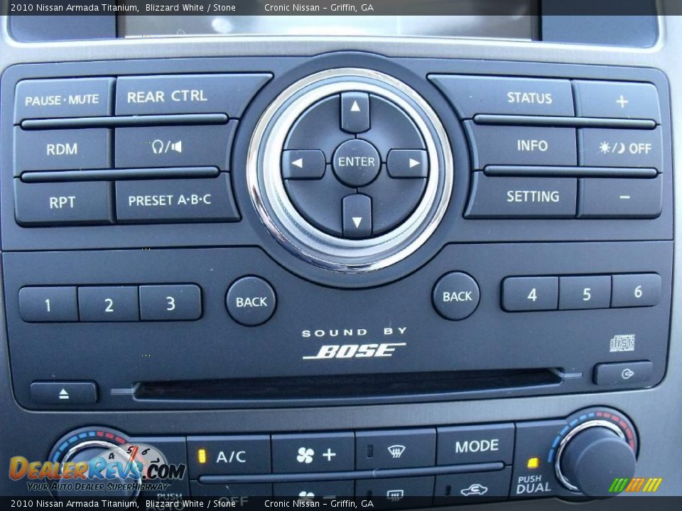 2010 Nissan Armada Titanium Blizzard White / Stone Photo #15