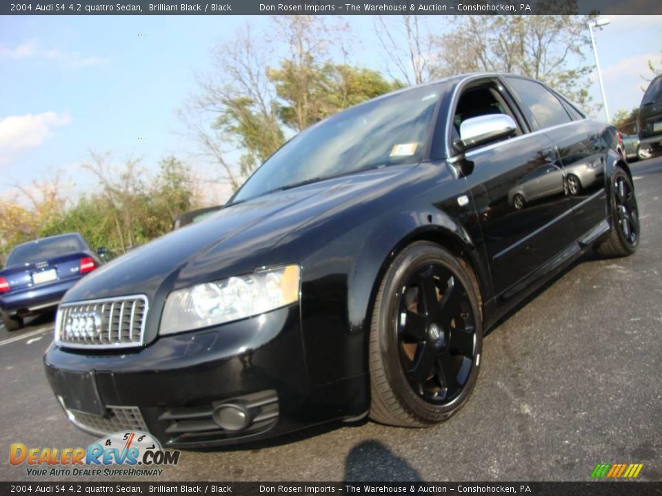 2004 Audi S4 4.2 quattro Sedan Brilliant Black / Black Photo #2