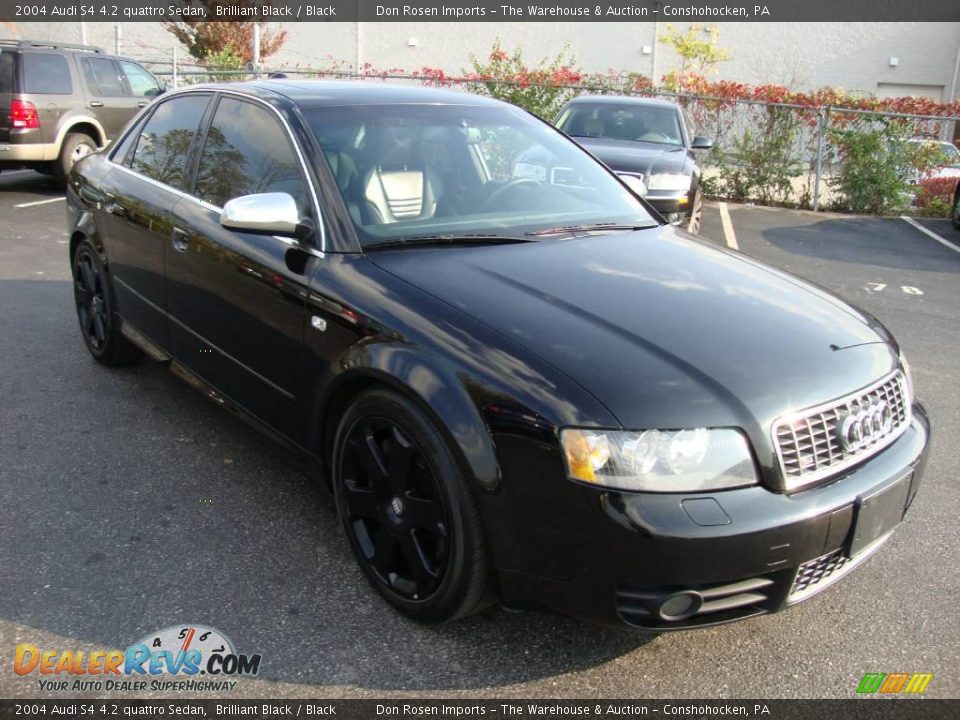 2004 Audi S4 4.2 quattro Sedan Brilliant Black / Black Photo #4