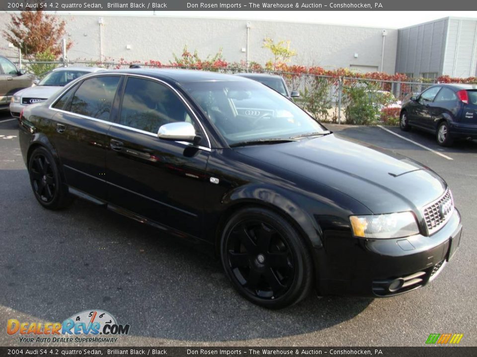 2004 Audi S4 4.2 quattro Sedan Brilliant Black / Black Photo #5