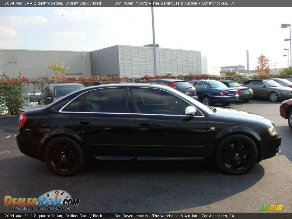 2004 Audi S4 4.2 quattro Sedan Brilliant Black / Black Photo #6