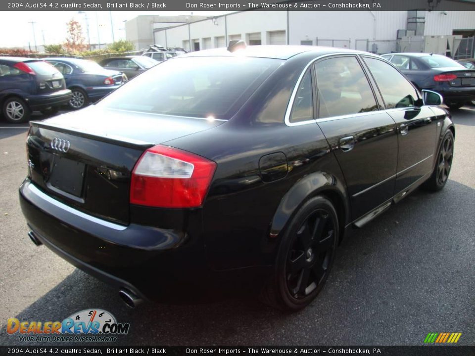 2004 Audi S4 4.2 quattro Sedan Brilliant Black / Black Photo #7