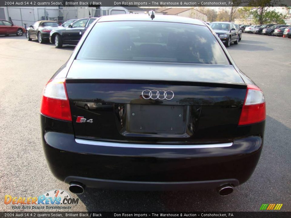 2004 Audi S4 4.2 quattro Sedan Brilliant Black / Black Photo #8
